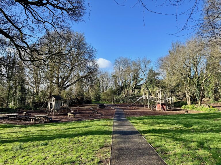 The park by Clifton Suspension Bridge