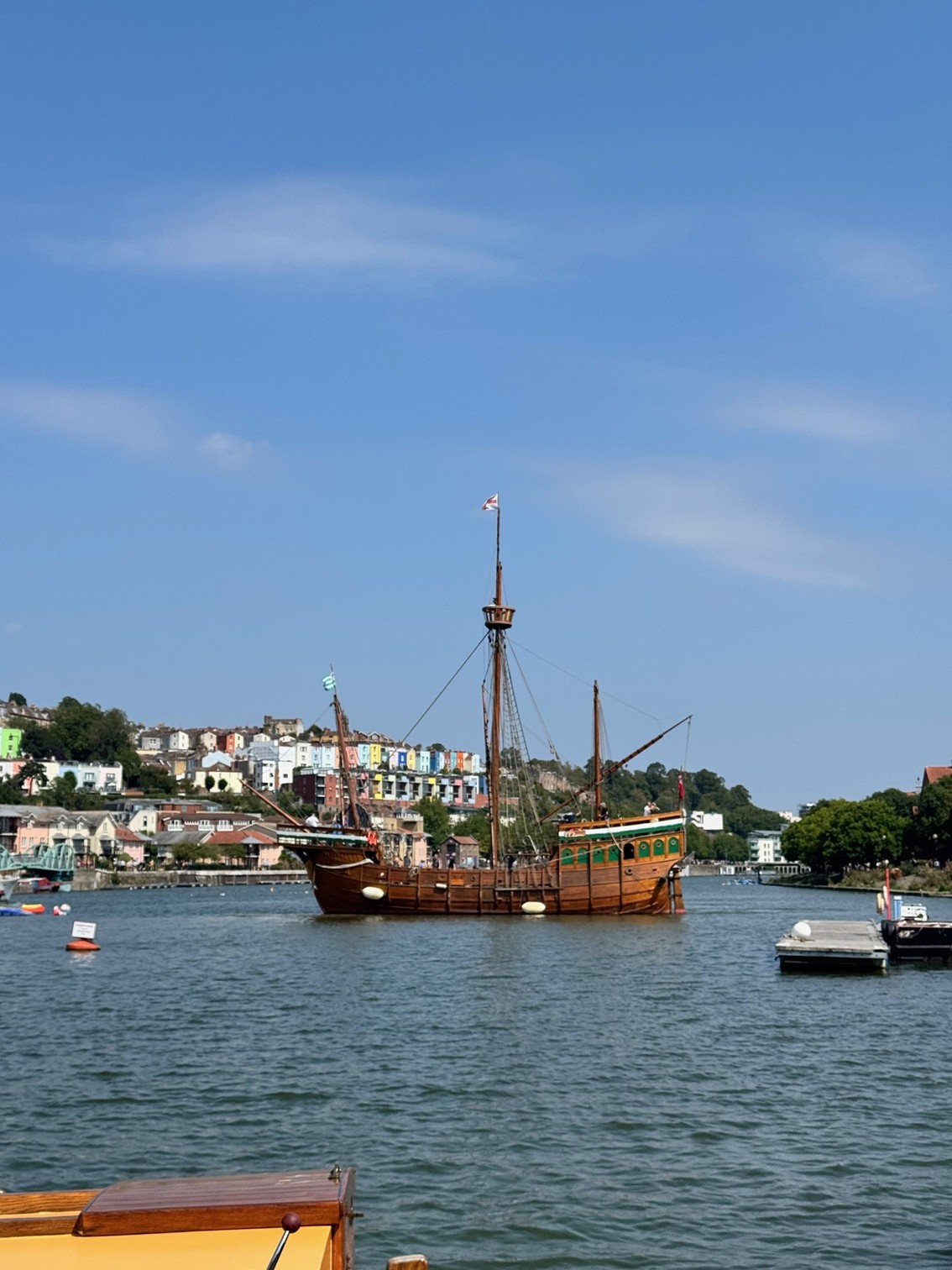 The Matthew on the floating harbour